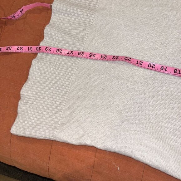 J.Crew Wool Cashmere Womens Cream Sweater 2X Cozy Long Sleeve Relaxed Fit - Picture 8 of 9